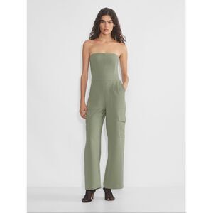 Wilfred Aritzia Cordial Cargo Jumpsuit 6 Smoky Sage